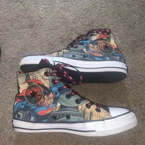 CONVERSE Allstar Chuck Taylor Superman High Top Sneakers Men's 6 Women 8